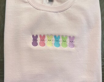 Pastel Easter Bunnies Sweatshirt: Happy Easter Gift