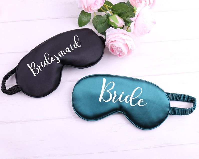 Personalized Sleep Eye Mask Monogrammed Satin Super Soft Etsy
