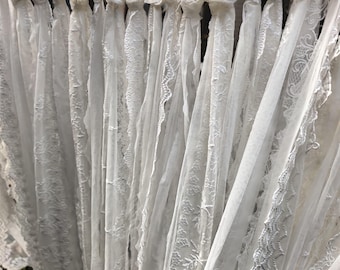 Custom Full Romantic Lace Backdrop Lace Wedding Garland  Elegant Lace Window Curtain Decor  Curtain Window Decor Door (about 40inches long)