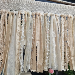 Custom FULL High Quality Romantic Lace curtain  Lace Kitchen Valance Kitchen Curtain  Lace Window Curtain Cafe Curtain Wedding Decor