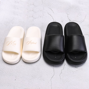 Personalized Groom Slipper Foam Home Shoes Bridesmaid Bachelorette Hen Party Gift Wedding Holiday Valentine Spa Sleepover Girls Night