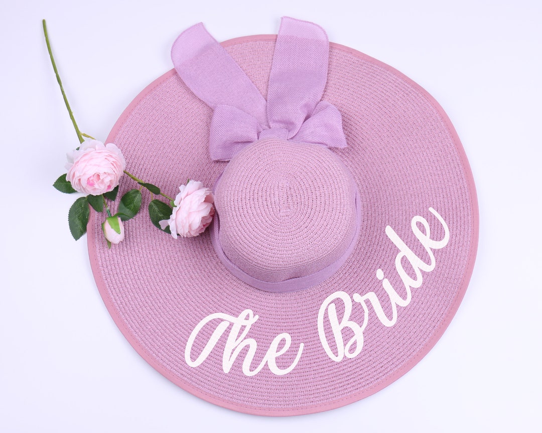 Personalized Floppy Hat Honeymoon Bridesmaid Gift Idea Beach Etsy