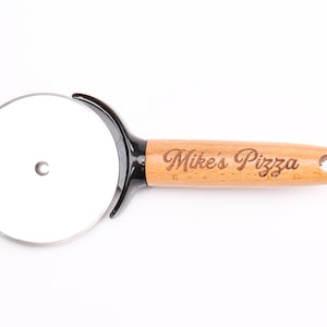 Gepersonaliseerde pizzasnijder, pizzeria gepersonaliseerde pizzasnijder, cadeaus voor hem, cadeaus voor papa, Vaderdagcadeau, cadeau pizzaliefhebber