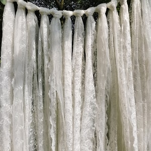 Custom Full Romantic Lace Backdrop Lace Wedding Garland  Elegant Lace Window Curtain Decor  Curtain Window Decor Door Decor