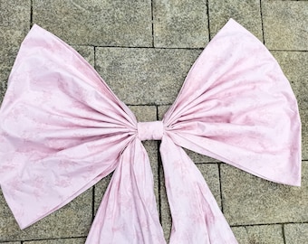 Custom Extra Big Bow, 100% Cotton  Bow, ,Blush  Bow, Wall Bow