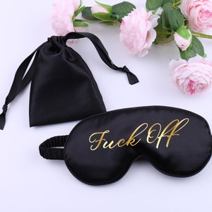 Masque pour les yeux de sommeil personnalisé avec sac cadeau, classe de professeur de bachelorette en satin super doux présente des faveurs de mariage d'anniversaire poule cadeau de mariée image 7