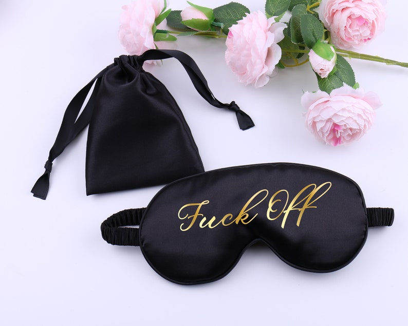 Masque pour les yeux de sommeil personnalisé avec sac cadeau, classe de professeur de bachelorette en satin super doux présente des faveurs de mariage d'anniversaire poule cadeau de mariée image 7