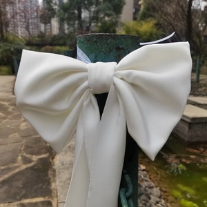 1pc Wedding Bow, Pew bow, Home Bow, Formeel Bruiloft Decor, ongeveer 9 inch breed, 26 inch lang afbeelding 5