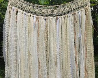 Custom Full Romantic Lace Backdrop Lace Wedding Garland  Elegant Lace Window Curtain Decor  Curtain Window Decor Door Decor