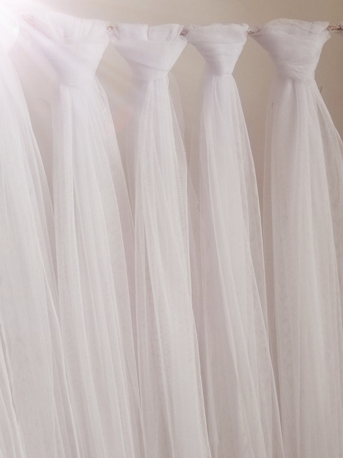 White Wedding Tulle Rustic Wedding Tulle Backdrop Wedding | Etsy