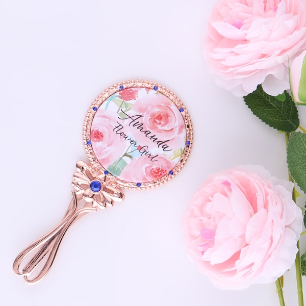 Gold Handheld Mirror Etsy