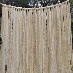 Custom Full Romantic Lace Backdrop Lace Wedding Garland  Elegant Lace Window Curtain Decor  Curtain Window Decor Door Decor