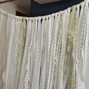 Custom Full Romantic Lace Backdrop Lace Wedding Garland  Elegant Lace Window Curtain Decor  Curtain Window Decor Door Decor