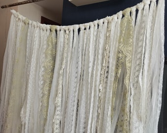 Custom Full Romantic Lace Backdrop Lace Wedding Garland  Elegant Lace Window Curtain Decor  Curtain Window Decor Door Decor