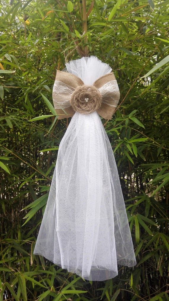 burlap tulle