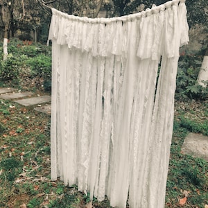 Custom Romantic Lace Backdrop Lace Wedding Garland  Elegant Lace Window Curtain Decor Curtain Window Door Decor(about 40inches long)