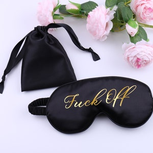 Personalized Sleep Eye Mask with Gift Bag, Sweet 16 Monogrammed Bachelorette Gift for Her Mother&#39;s Day Wedding Favors Bridal Shower Party