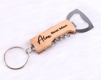 Personalized Groomsmen Gift Personalized Bottle Opener Engraved Corkscrew Gift For Groomsmen Gift Idea Wedding Gift Groomsmen Gifts Set