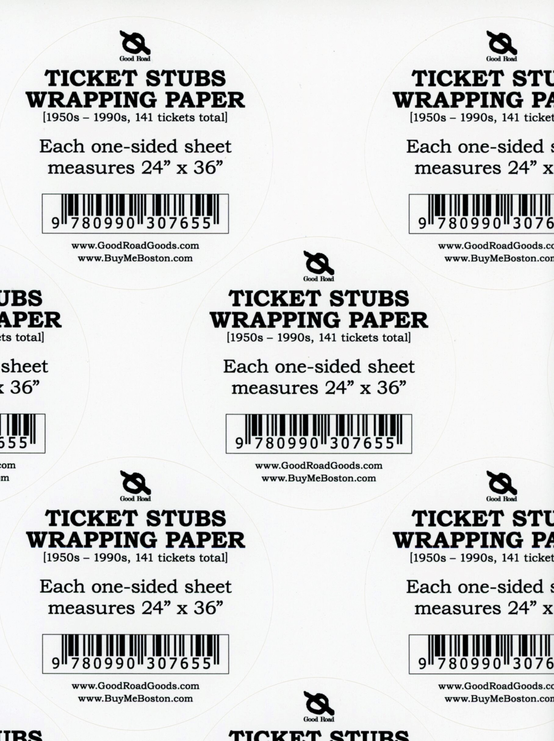 Ticket Stubs Wrapping Paper 1 PACK Etsy