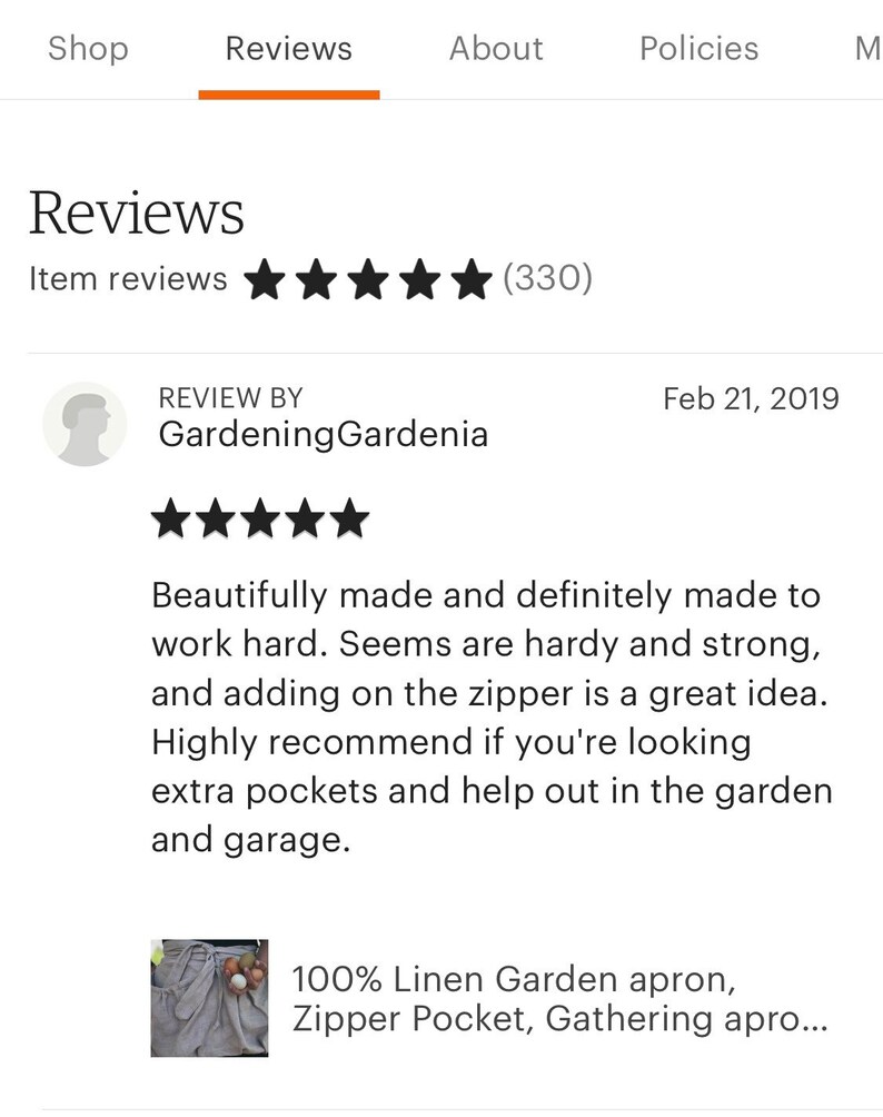 Produce apron Gathering apron Deep Pocket Zipper 100/% Natural Linen Harvesting Apron Gardener Harvest apron Basket apron