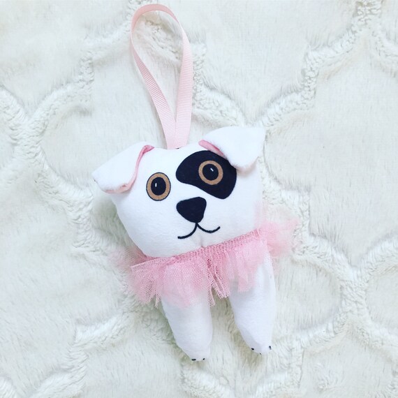 Dog Tooth Pillow Pet Dog Stuffed Dog Ballerina Dog Etsy