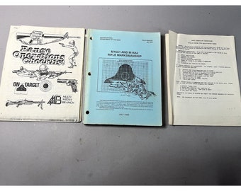 Vintage M16A1 & M16A2 Geweer Marksmanship Field Manual Boeken FM 23-9 1989