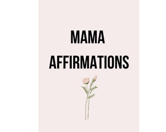 Mama Affirmation Cards Printable | Gifts for Moms |