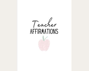Teacher Affirmation Cards Printable