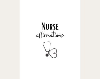 Nurse Affirmation Cards Printable