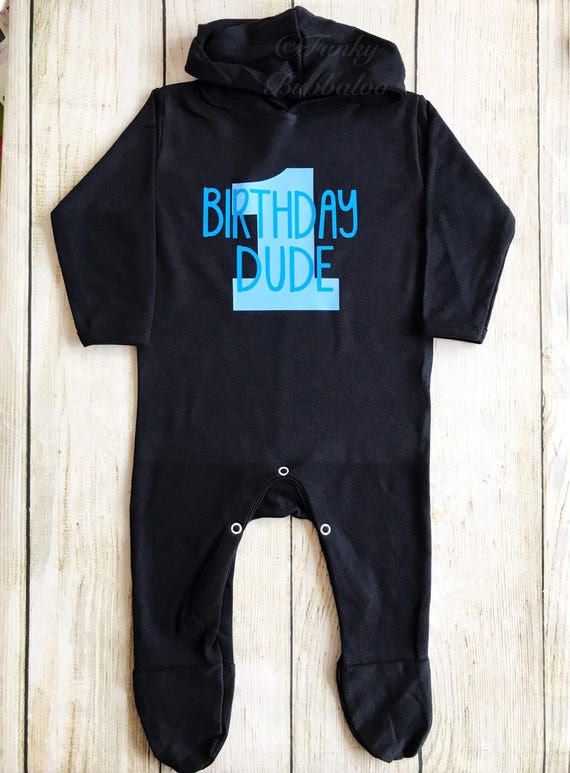 first birthday sleepsuit