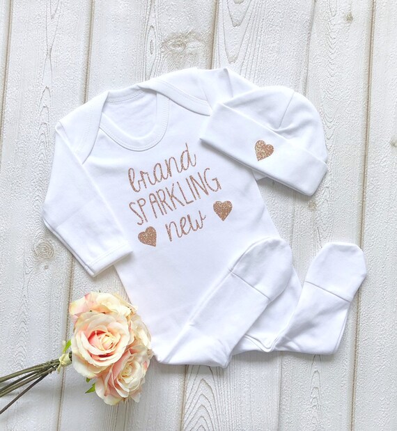 rose gold baby outfit