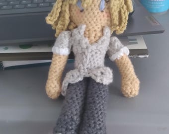 Peluche de ganchillo TWEWY Joshua, El mundo termina contigo Joshua, Arigurimi TWEWY Joshua, Muñeca de ganchillo Sassy Angel, Muñeca Neku