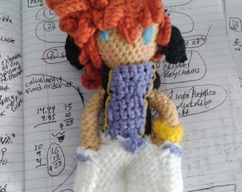 Muñeca Neku de ganchillo TWEWY, muñeca Neku Sakuraba de ganchillo, muñeca Neku de ganchillo Twewy, muñeca Neku KingdomHearts, muñeca de personaje de ganchillo, muñeca Neku KHDDD