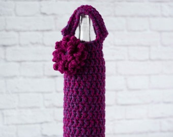 Scrap Yarn Crochet Wine Cozy Pattern, Crochet Wine Cozy Pattern, Scrap Yarn Project, Crochet Pattern PDF