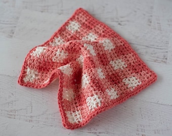 Glorious Gingham Dishcloth Crochet Pattern / PDF Download