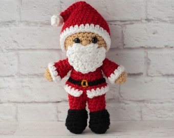 Crochet Santa Pattern Amigurumi PDF - instant download -  Crochet Santa Claus Doll Pattern