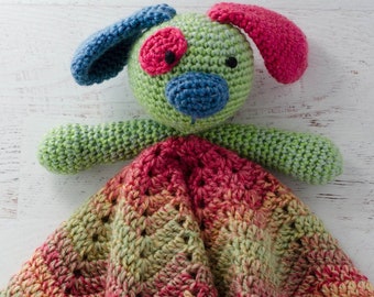Patrón de peluche de crochet - Manta de seguridad Piper el Cachorro - Patrón amigurumi, patrón de cachorro, cachorro de crochet, PATRÓN DE GANCHILLO descarga instantánea