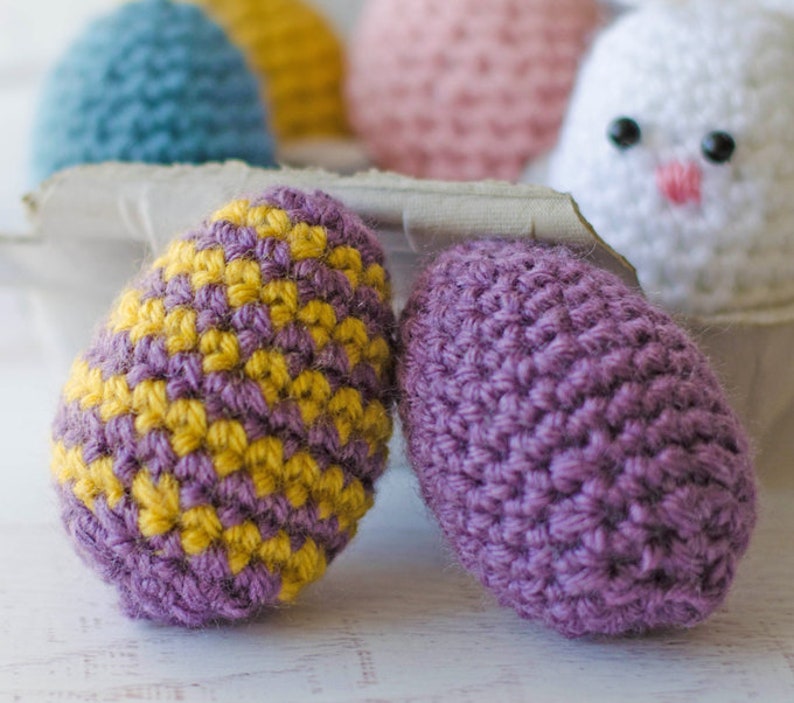 Crochet Easter Basket Pattern, Crochet Easter Eggs Pattern, Crochet Easter Egg Bunny Pattern, Easter Basket Crochet Pattern, Pattern-PDF image 4