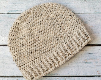 Men&#39;s Beanie Pattern, Salt of the Earth Beanie, Crochet Hat Pattern, Crochet Beanie Pattern, Hat Crochet Pattern