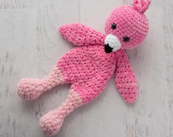 Patrón de flamenco a crochet - Fiona la Acurrucada - patrón de flamenco, flamenco a crochet, PATRÓN DE GANCHILLO descarga instantánea