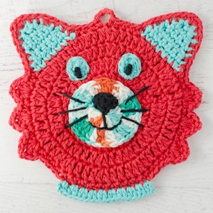 Crochet Cat Potholder Pattern, Crochet Cat Pattern, Cat Potholder Crochet Pattern, Crochet Pattern PDF