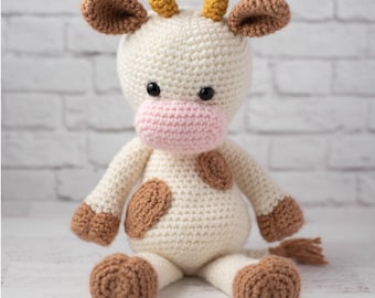 Cow Crochet Pattern - Millie the Cow - Amigurumi Cow Pattern PDF