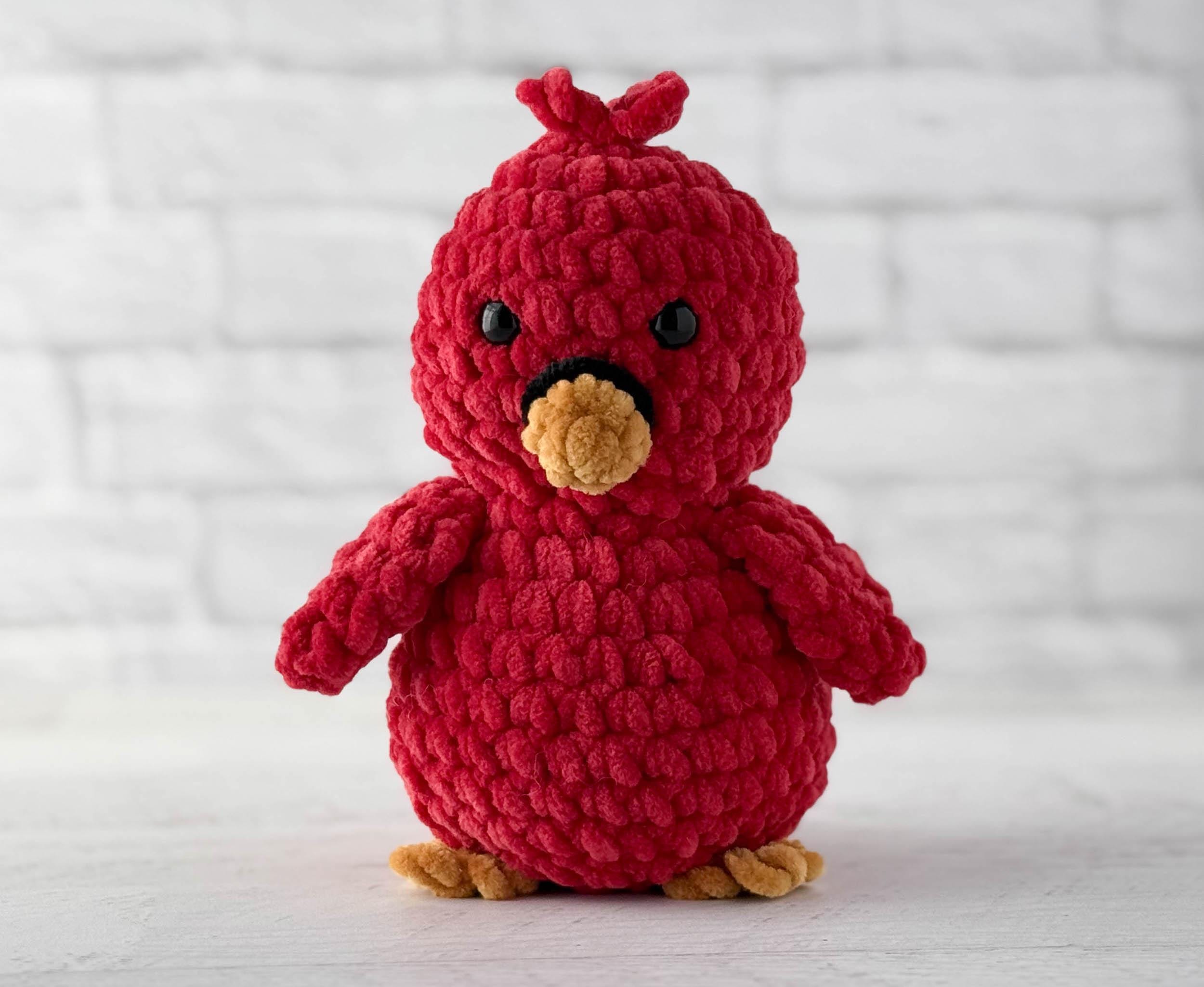 35 Cardinal Crochet Patterns to Stitch for Gifts, Decor, and Bird Lovers 17 Crochet Cardinal Pattern Amigurumi Cardinal