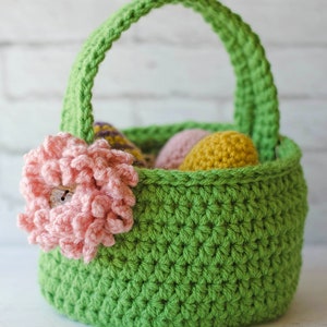 Crochet Easter Basket Pattern, Crochet Easter Eggs Pattern, Crochet Easter Egg Bunny Pattern, Easter Basket Crochet Pattern, Pattern-PDF image 5