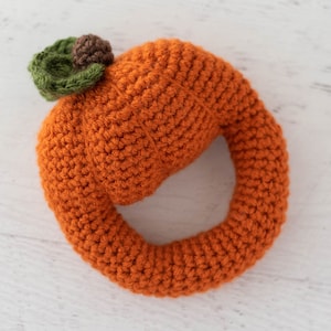 Crochet Baby Rattle_Pumpkin - pdf pattern - Crochet Rattle Pattern - Crochet Pumpkin Instant Download Pattern