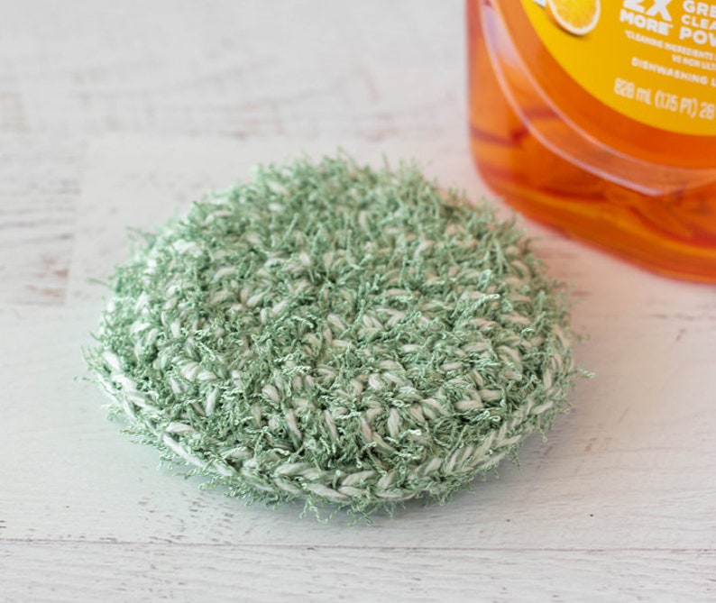 Crochet Scrubby Pattern, Easy & Quick Kitchen Scrubby to Crochet Crochet Scrubbie Pattern PDF image 2