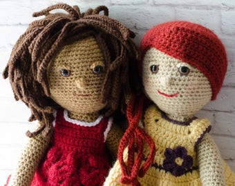 Combo Pack -Doll, Crochet Doll Patterns, Amigurumi  Patterns PDF - instant download -  Gracie & Delia