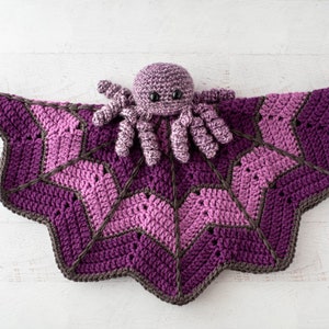 Crochet lovey pattern Spider Crochet Lovey blanket amigurumi Pattern, spider pattern, crochet spider web, CROCHET PATTERN download image 3