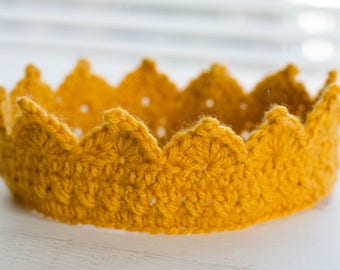 Crochet Crown Pattern, **Newborn-Adult Sizes** Princess Crown Pattern, Crochet Prince Crown, Crochet Tiara Pattern - Pattern Download PDF