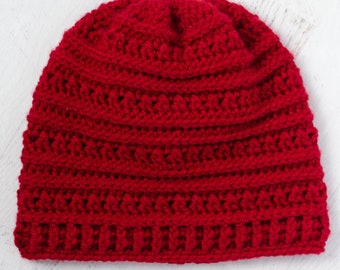 Easy Crochet Pattern – Crochet Hat – Buckeye Beanie Hat Pattern-Crochet hat pattern PDF-Crochet beanie